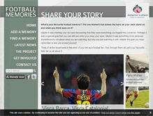 Tablet Screenshot of footballmemories.org.uk